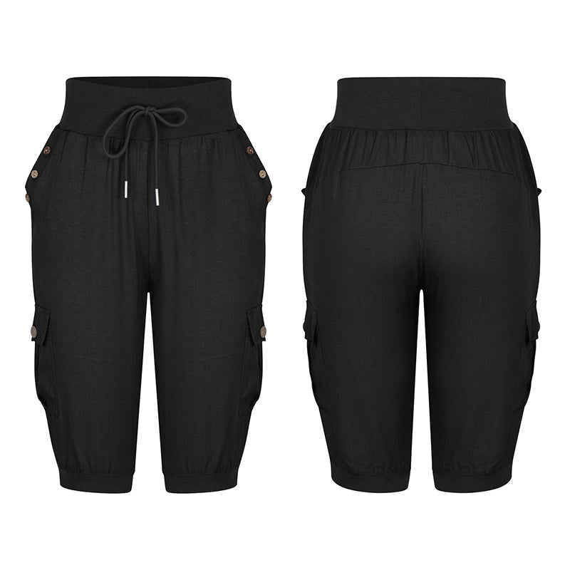 Pantalon Cargo Ă  Cordon de Serrage pour Femmes
