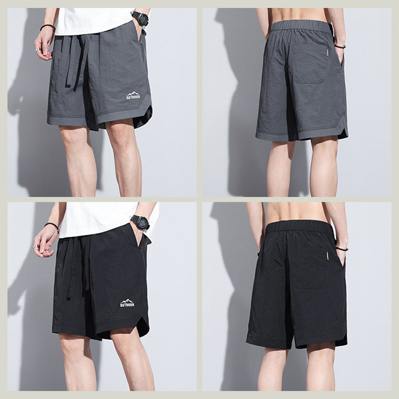 Pantalon court en soie glacée à séchage rapide