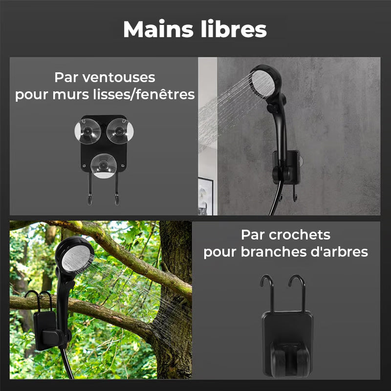 Pompe de douche portable rechargeable pour camping en plein air