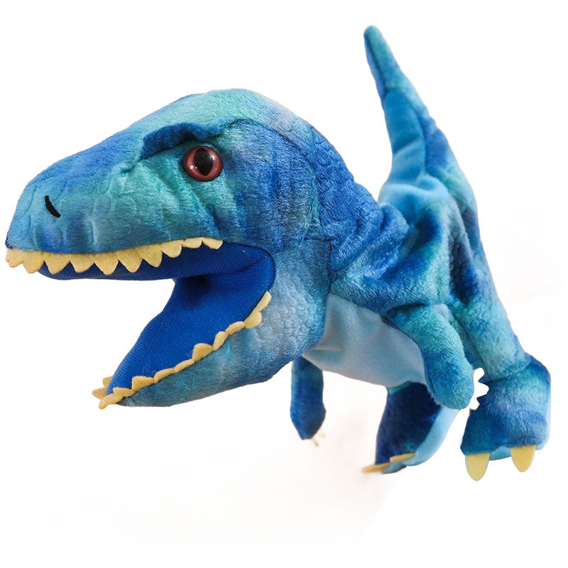 Pluche dinosaurushandpoppen