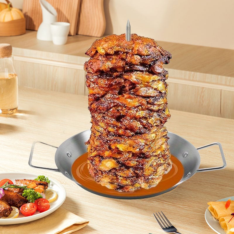 Poêle à griller verticale en acier inoxydable à visser