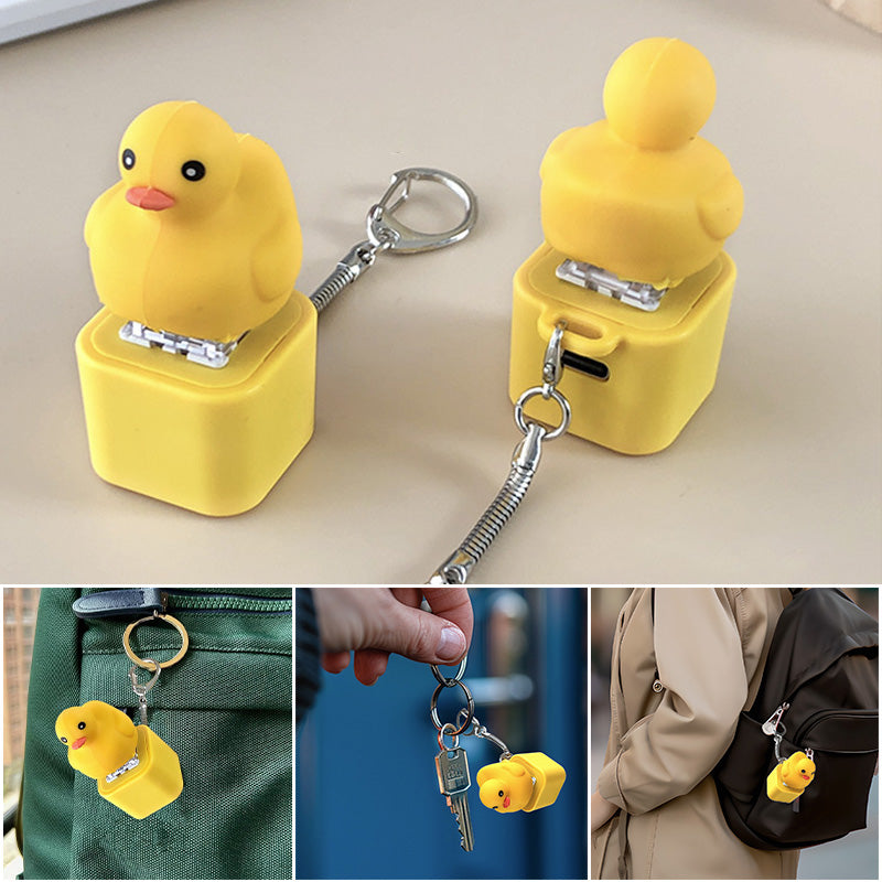 Porte-clés Canard Lumineux et Sonore (Rechargeable)