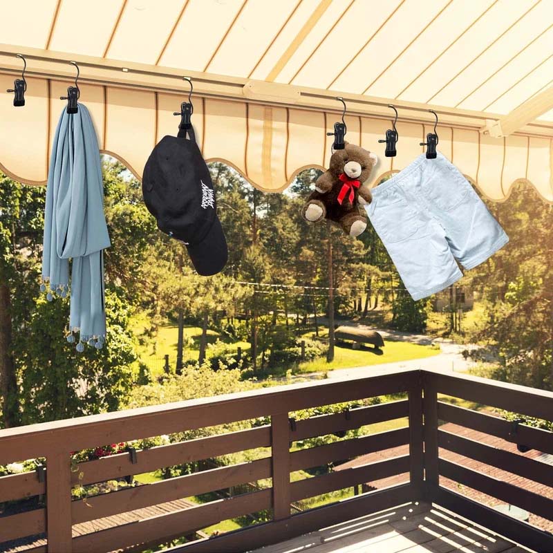 Ruimtebesparende Draagbare Reis Kleerhangers met Clips
