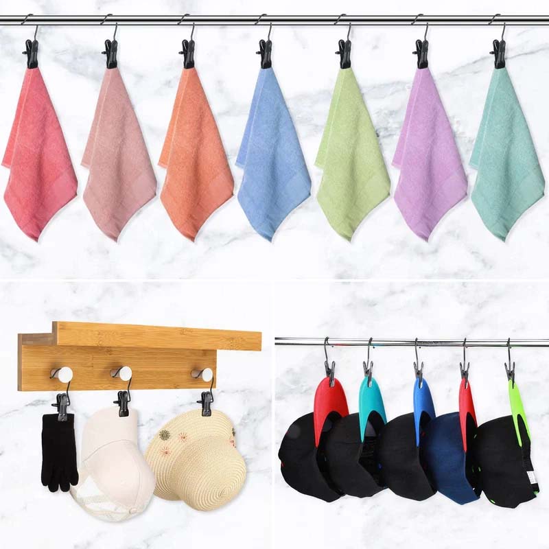 Ruimtebesparende Draagbare Reis Kleerhangers met Clips