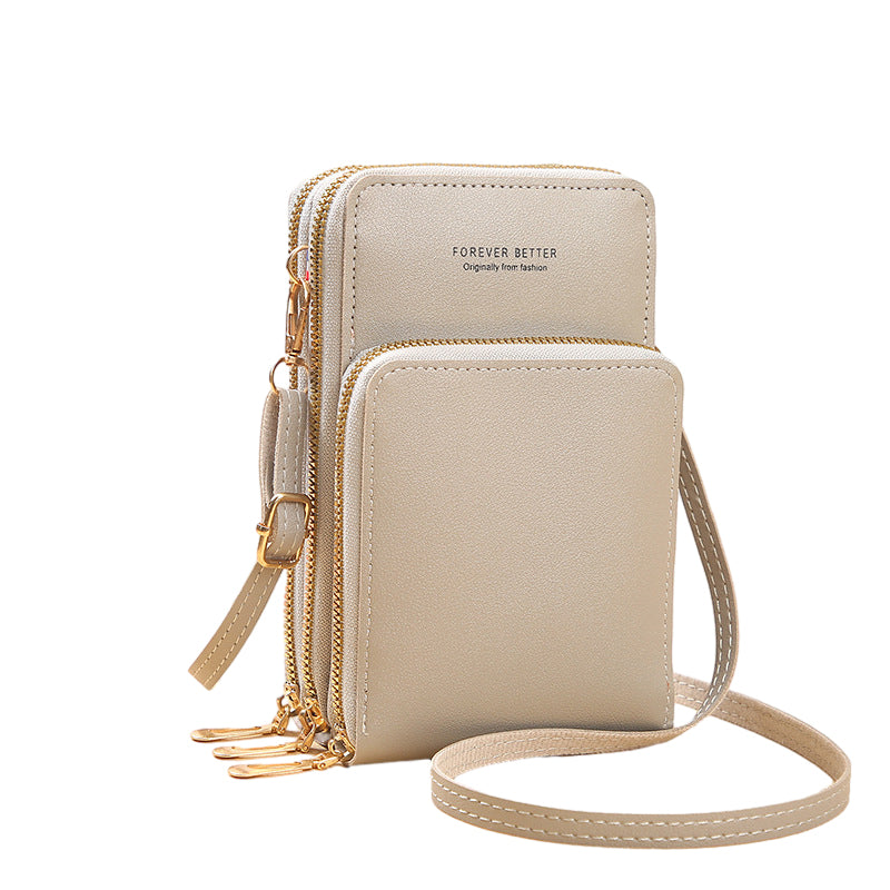 Kleine crossbodytas van leer