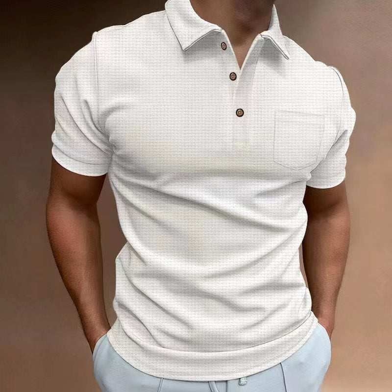 Polo gaufré pour homme