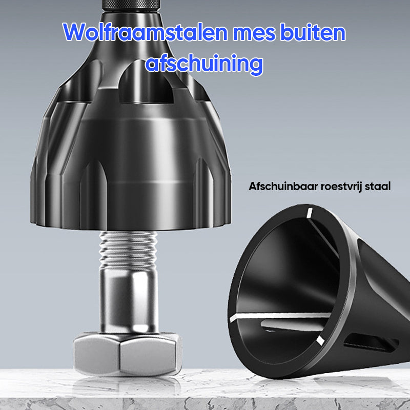 Afbraamgereedschap voor externe afschuining met hardmetalen blad