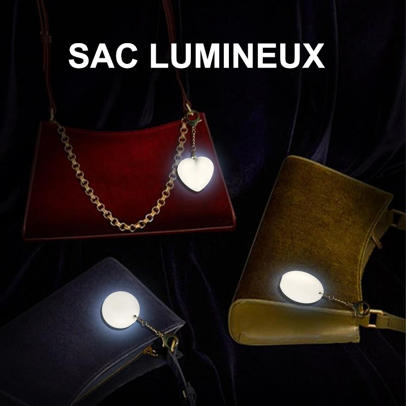 Porte-clés lumineux à LED en forme de cœur