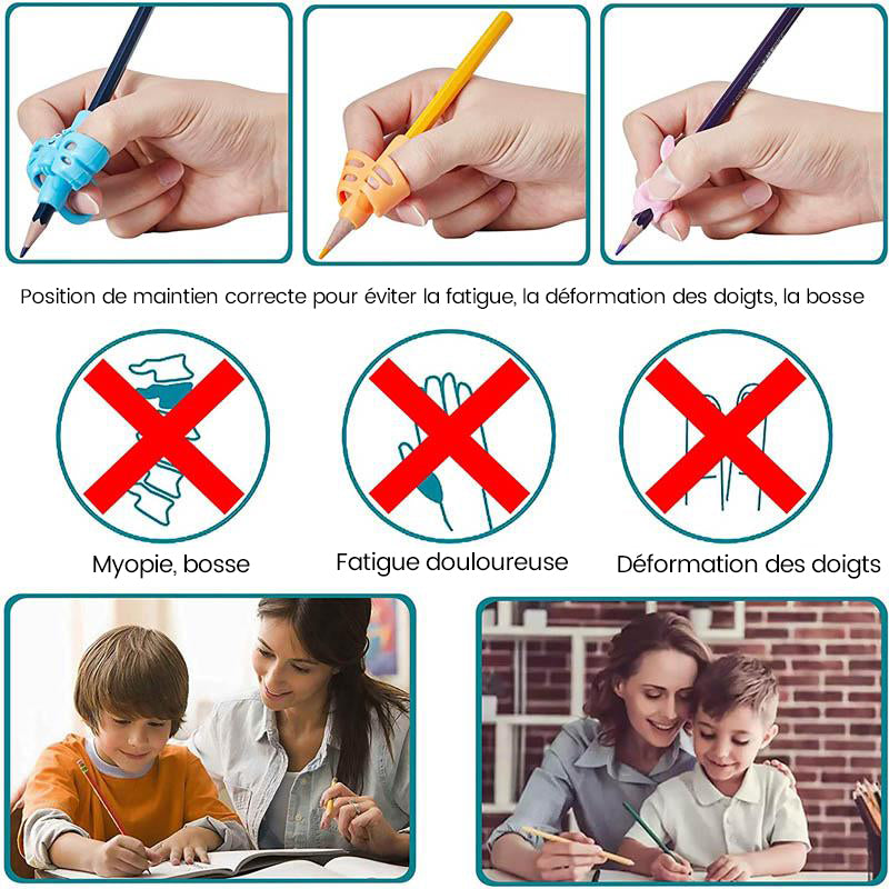 Poignées de crayon en silicone