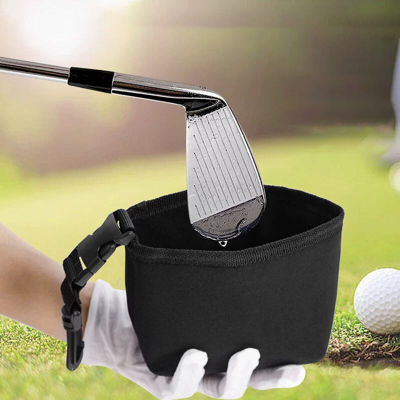 Reinigingszak voor golfclubs en golfballen