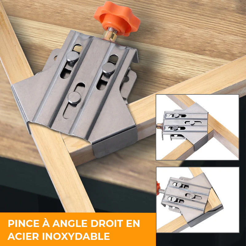 Pince à angle droit en acier inoxydable