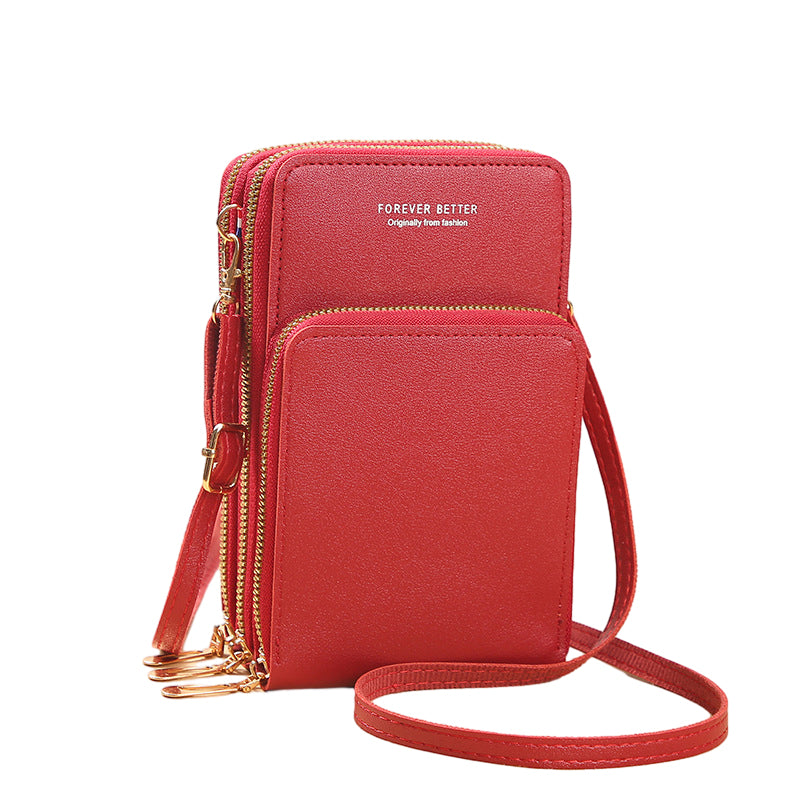 Kleine crossbodytas van leer
