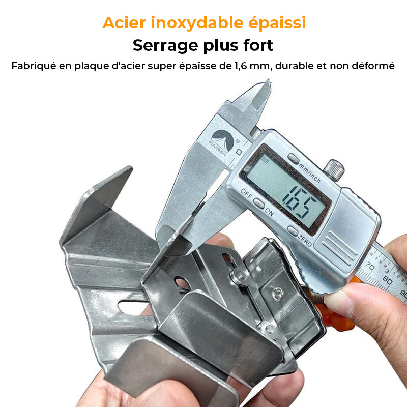 Pince à angle droit en acier inoxydable