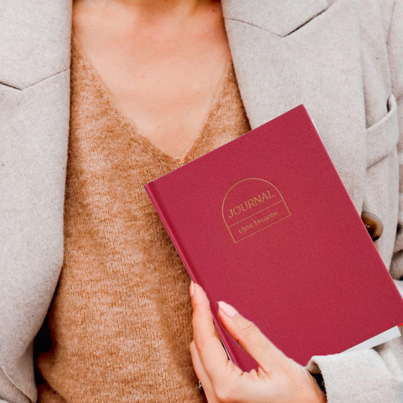 Journal Ă  couverture rigide en tissu