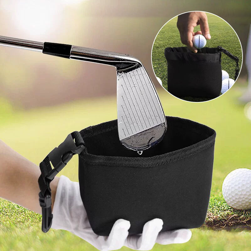 Reinigingszak voor golfclubs en golfballen