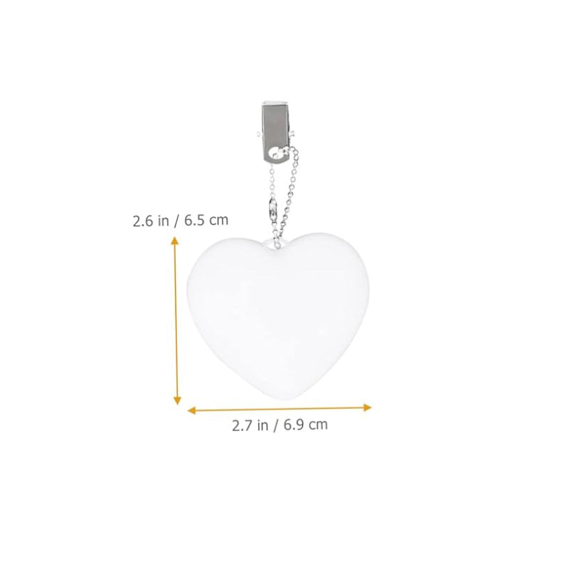 Porte-clés lumineux à LED en forme de cœur