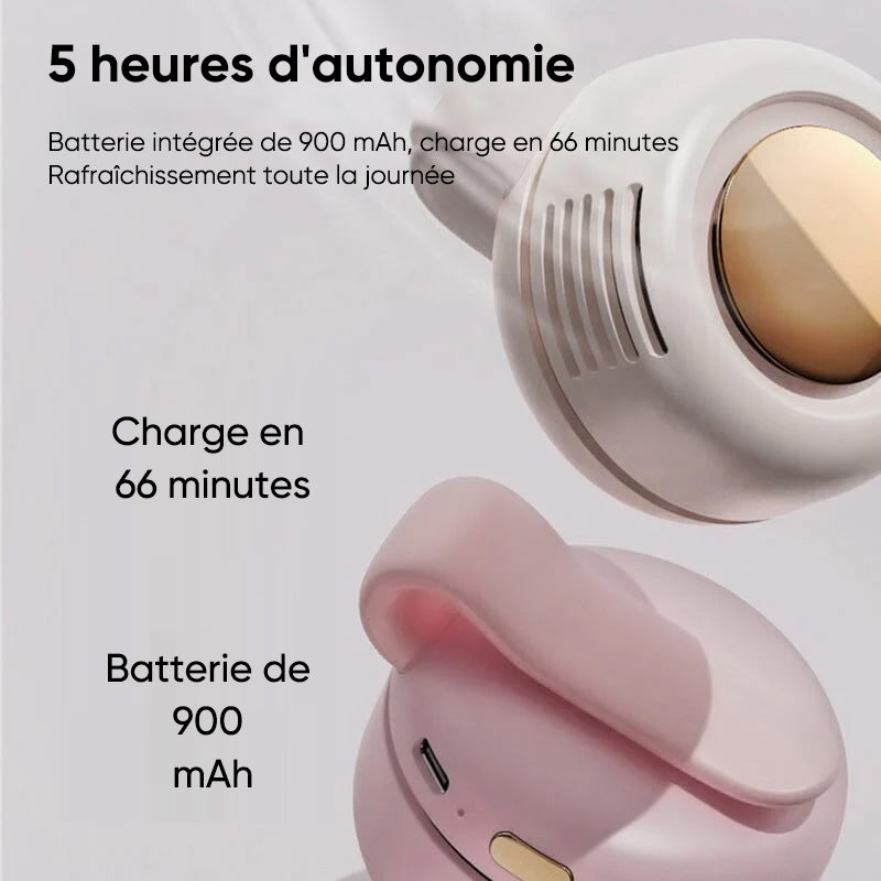 Petit éventail tour de cou à pince tourbillon