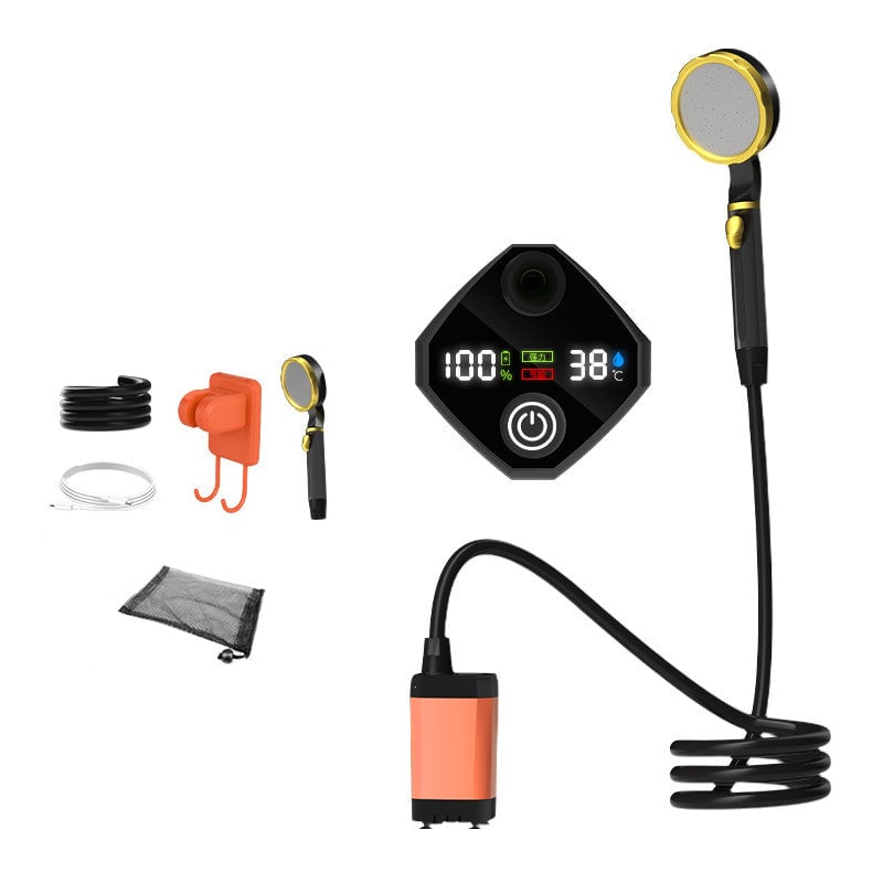Pompe de douche portable rechargeable pour camping en plein air