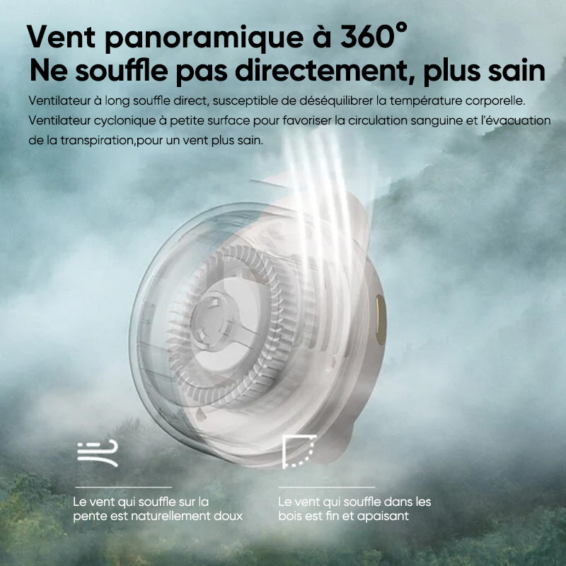 Petit éventail tour de cou à pince tourbillon