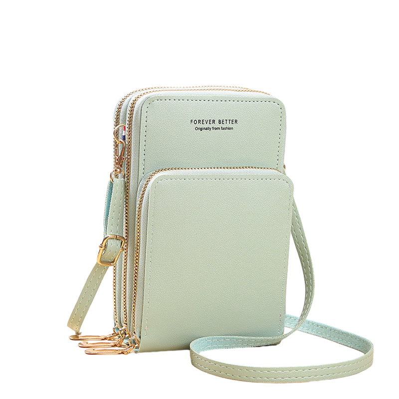 Kleine crossbodytas van leer