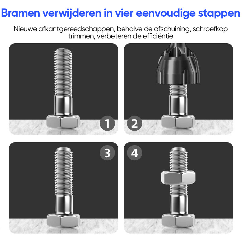 Afbraamgereedschap voor externe afschuining met hardmetalen blad