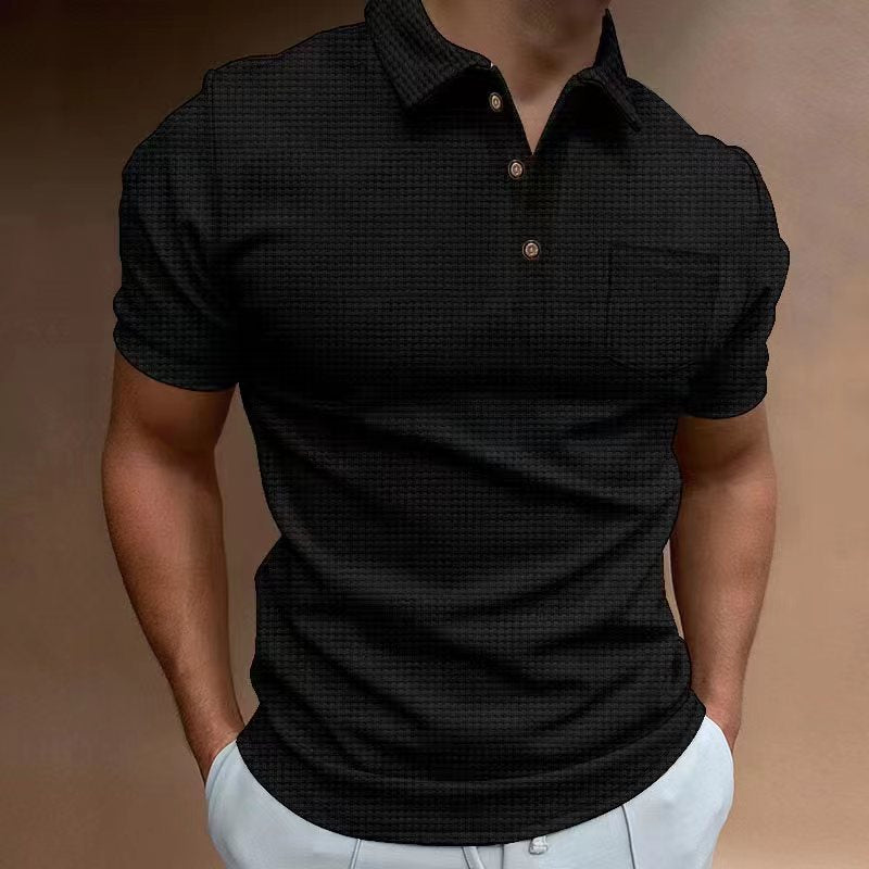 Polo gaufré pour homme