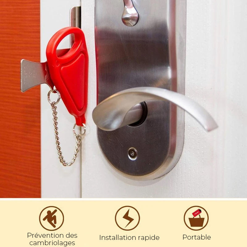 Serrure de porte de sécurité portable