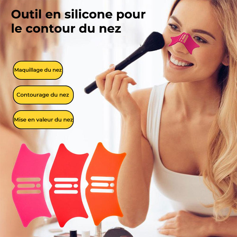 Outils d'ombre de nez en silicone