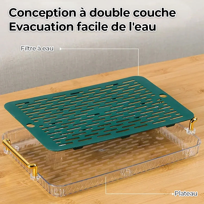 Plateau à thé drainant de luxe léger
