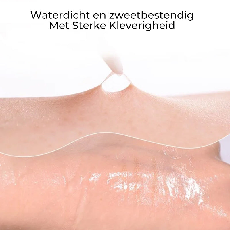 Kleefvrije onzichtbare dubbele ooglidsticker