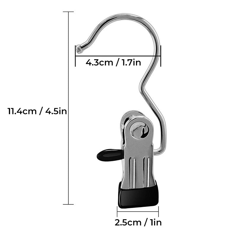 Ruimtebesparende Draagbare Reis Kleerhangers met Clips