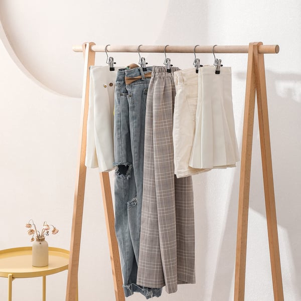 Ruimtebesparende Draagbare Reis Kleerhangers met Clips