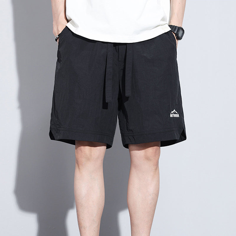 Pantalon court en soie glacée à séchage rapide