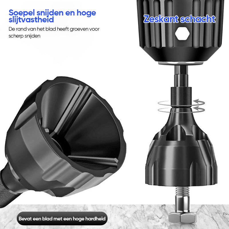 Afbraamgereedschap voor externe afschuining met hardmetalen blad