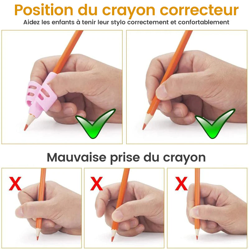 Poignées de crayon en silicone