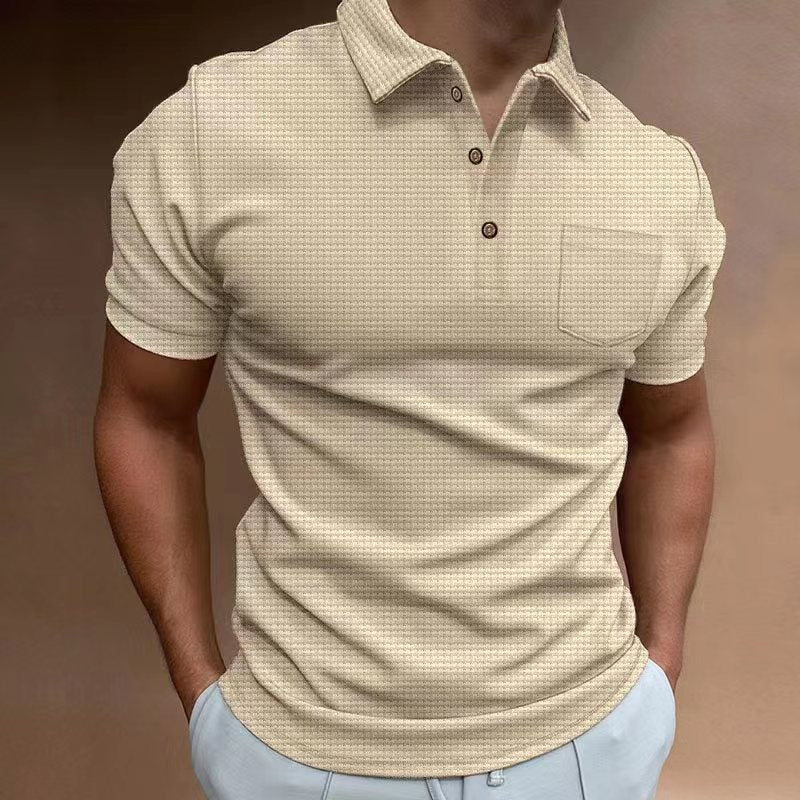 Polo gaufré pour homme