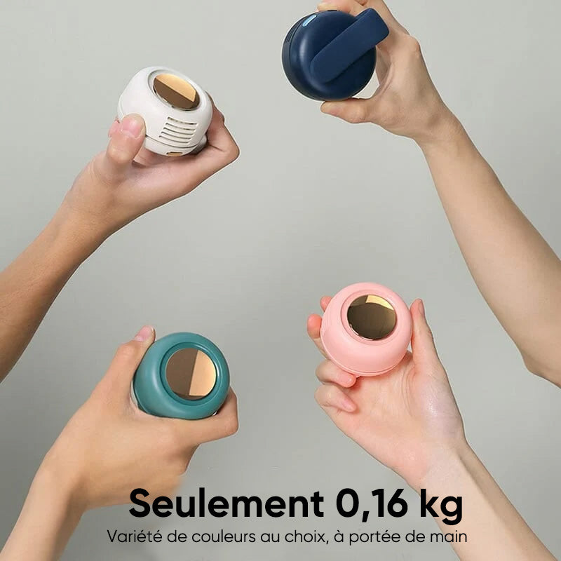 Petit éventail tour de cou à pince tourbillon