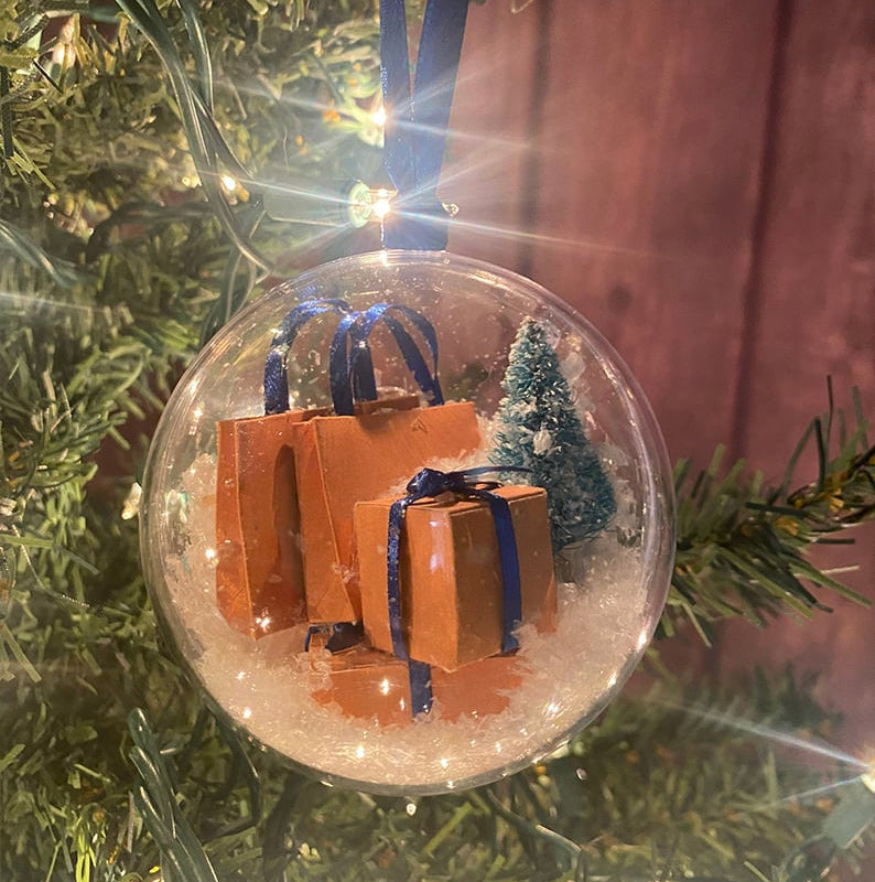 Pré-vente>>Boule transparente de décoration de sapin de Noël