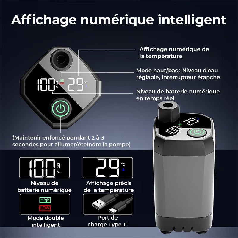 Pompe de douche portable rechargeable pour camping en plein air