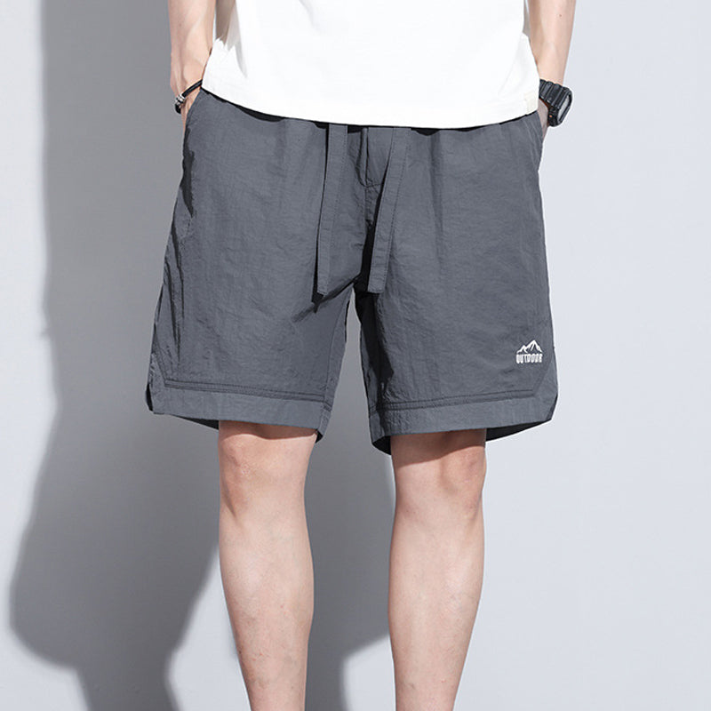 Pantalon court en soie glacée à séchage rapide