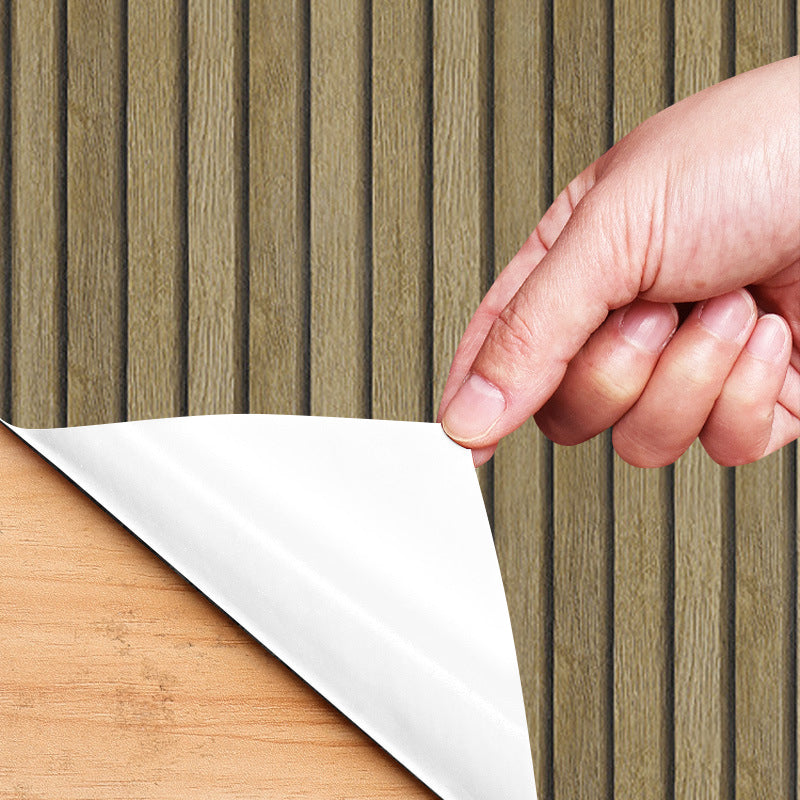 Papier peint auto-adhésif à grain de bois simulé