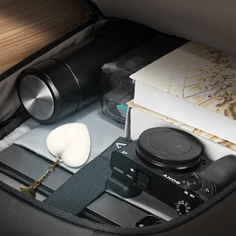 Porte-clés lumineux à LED en forme de cœur