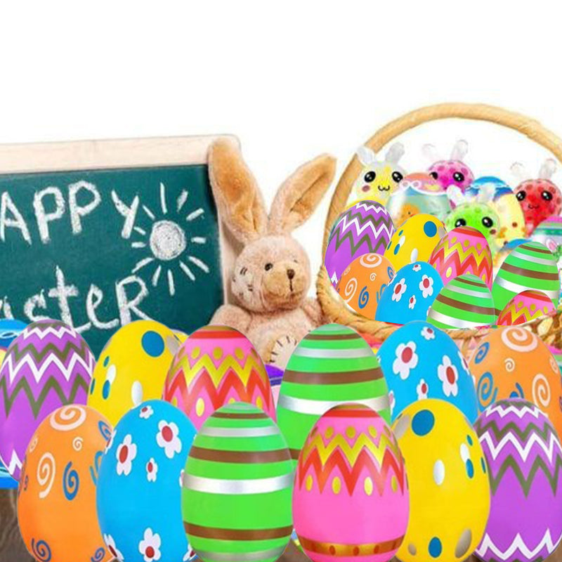Paquet de 24 oeufs de Pâques pré-remplis avec jouets à presser