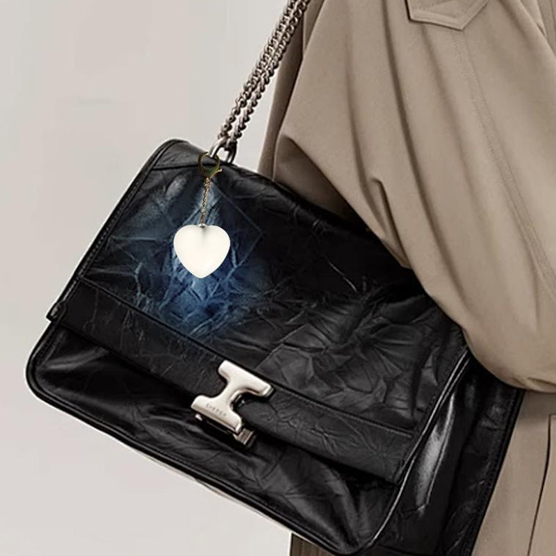 Porte-clés lumineux à LED en forme de cœur