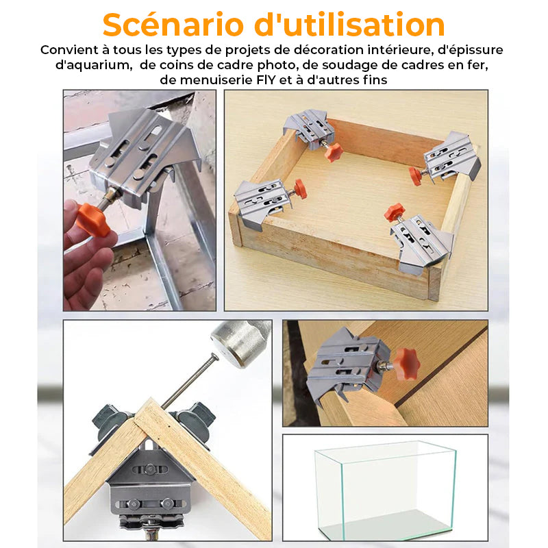 Pince à angle droit en acier inoxydable