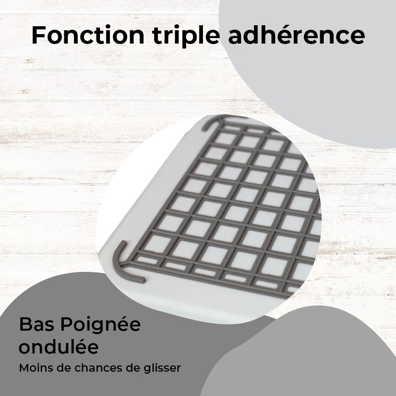 Plateau de service antidérapant à double poignée