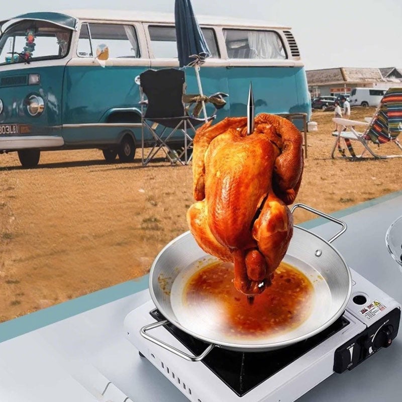 Poêle à griller verticale en acier inoxydable à visser