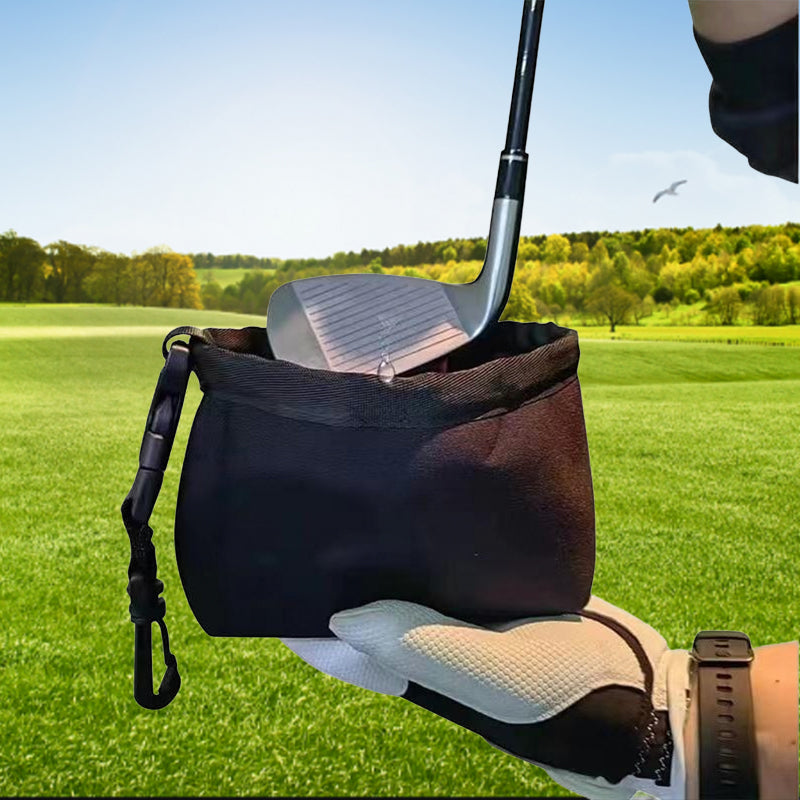 Reinigingszak voor golfclubs en golfballen