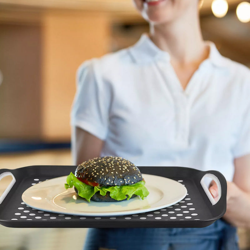 Plateau de service antidérapant à double poignée