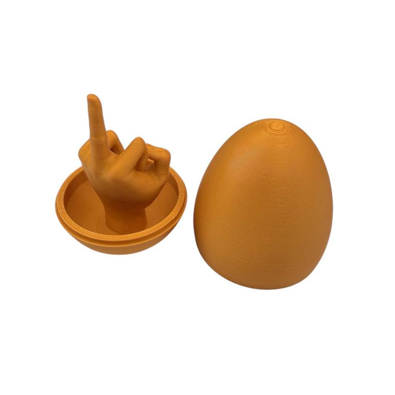 Paasei verrassing - Grappig 3D geprint middelvinger ei